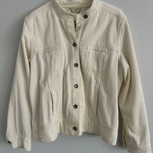 Women's Cream Corduroy Jacket